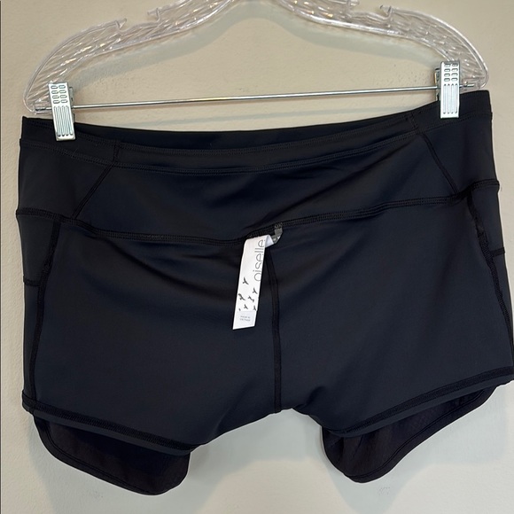 NWT Oiselle Black Track Star Shorts Shorts Lightweight Performance 10 - Picture 7 of 8
